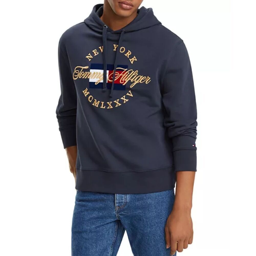 Tommy Hilfiger Men's Icon Embroidered Logo Hooded Sweatshirt Size S